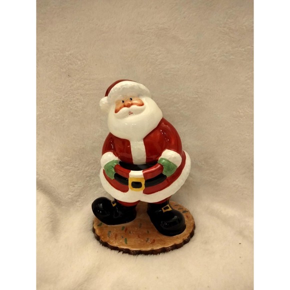 Vintage Santa Claus Figurine  Open Belly 7" tall - Picture 1 of 8
